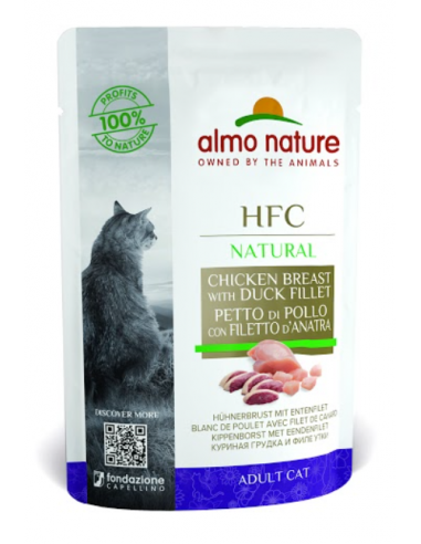 ALMO NATURE HFC Natural Petto di Pollo e Filetto d'Anatra 55g Busta ALMO NATURE HFC Natural Petto di Pollo e Filetto d'Anatra 55g Busta